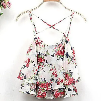 Sexy Women Elegant Top Floral Shirts Vetement S Mousseline 1
