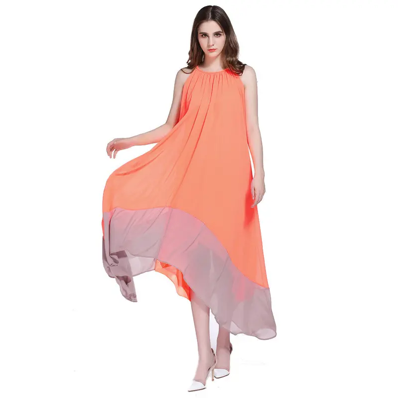 Sexy Women Long Boho Maxi Festa Beach Party Dresses Sweet Chiffon Dress Robe Feida 1