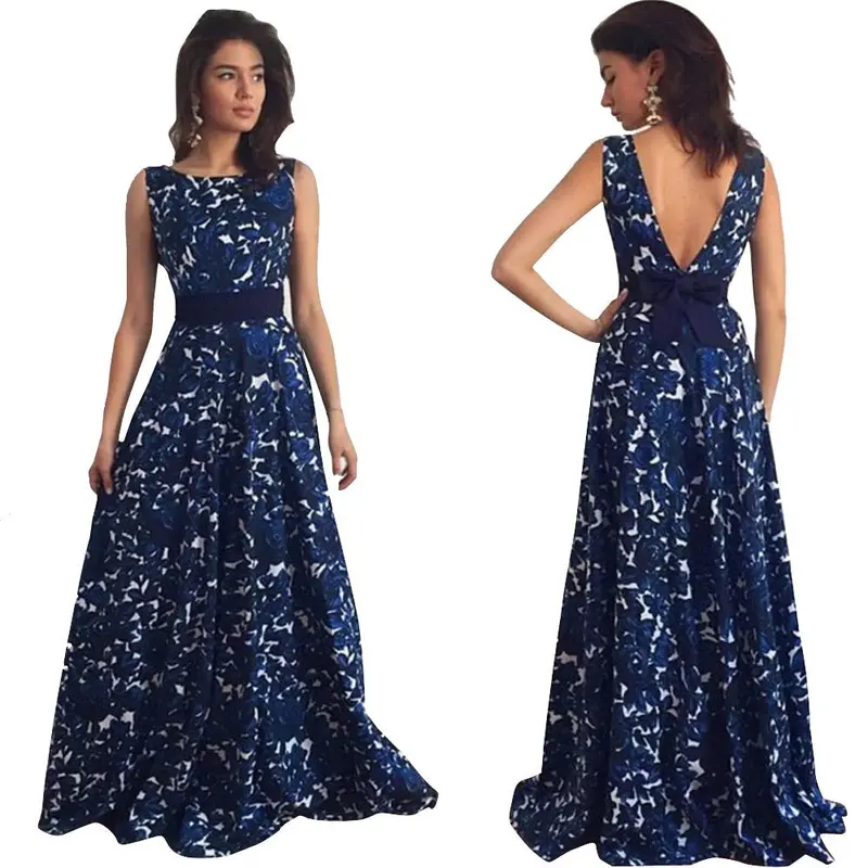 Sexy Women Long Dress Formal Prom Dress Party Ball Women Bodycon Dresses Sleeveless Maxi Vestido De Festa 1