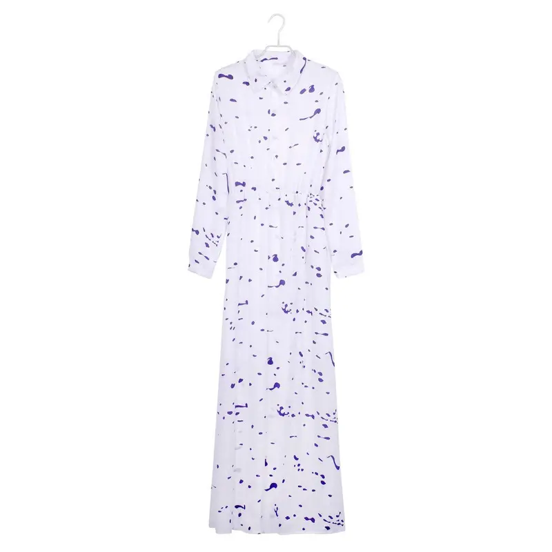Sexy Women Long Dress Print Ankle Length Basic Maxi Dress Vestidos Femininos Longos 3