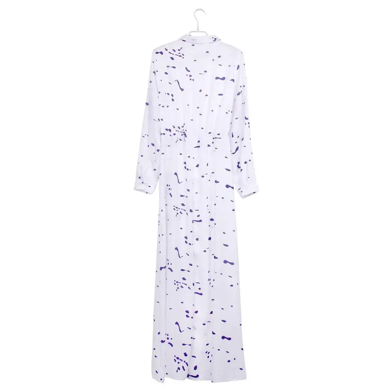 Sexy Women Long Dress Print Ankle Length Basic Maxi Dress Vestidos Femininos Longos 4