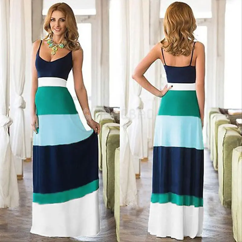 Sexy Women Style Dress Boho Long Maxi Evening Party Dress Casual Beach Dresses Sundress For Girls Ladies 1