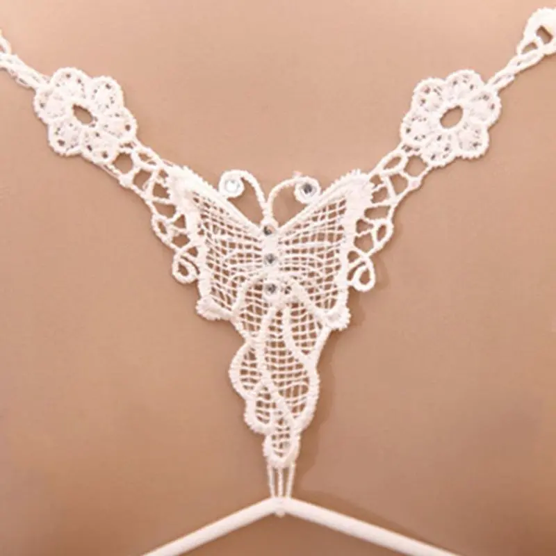 Sexyadjustable Bra Strap Lace Butterfly Bra Straps Buckle Rhinestone Decorated Lace Bra Straps Bra Straps For Dress*$ 1