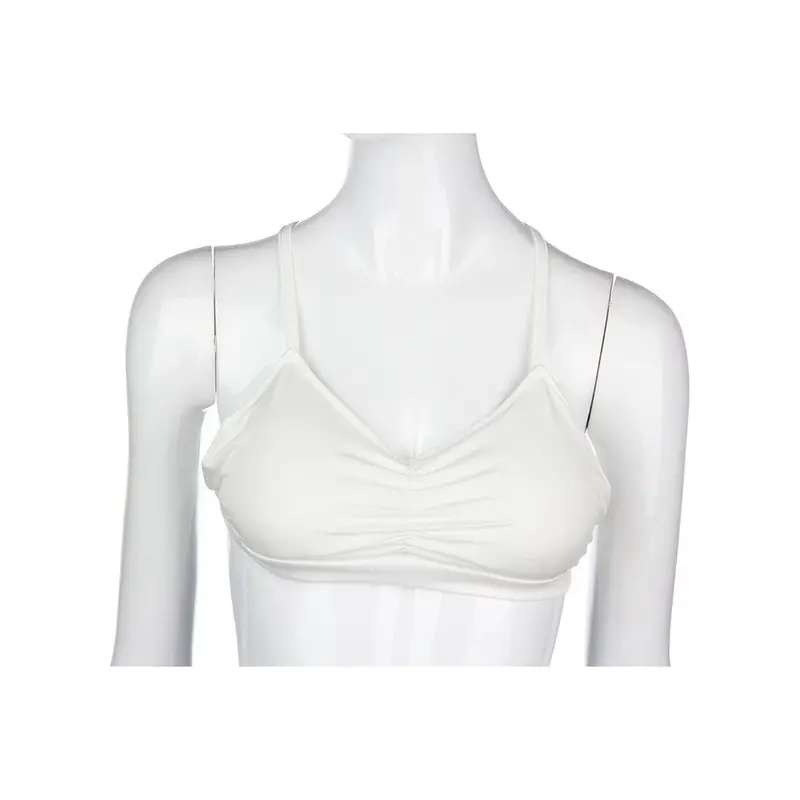 Sexypadded Bra Tank Tops Cage Bustier Bra Vest Crop Top Bralette Blouse Solid Halter 34 Cup 1