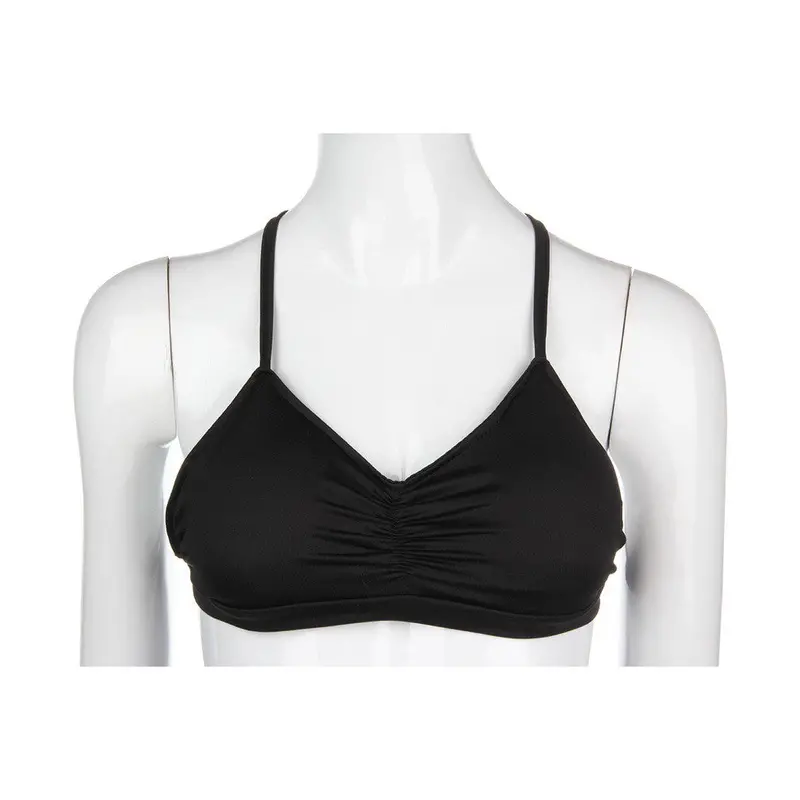 Sexypadded Bra Tank Tops Cage Bustier Bra Vest Crop Top Bralette Blouse Solid Halter 34 Cup 2