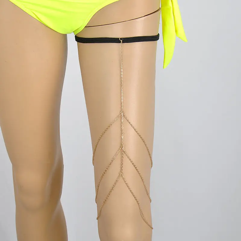 Sexythigh Leg Chain Jewelry Body Bikini Beach Harness Body Chain Gift 1