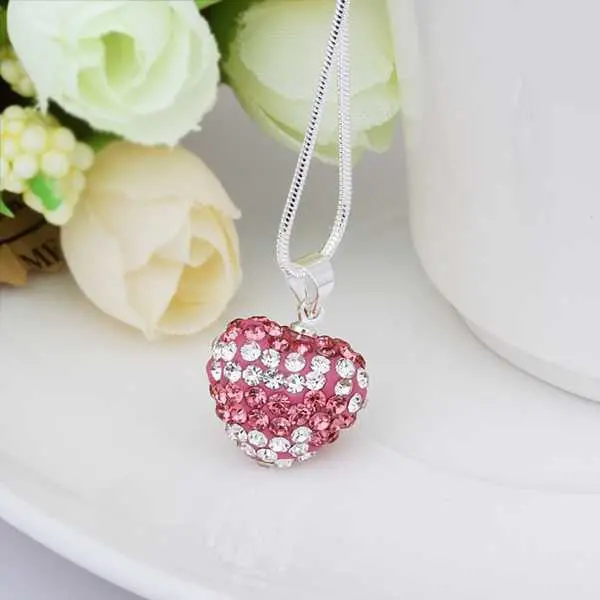Shamballa Necklace Men Love Blue Crystal Collares Women 25 3
