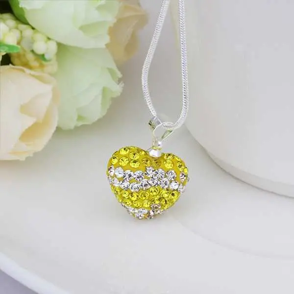 Shamballa Necklace Men Love Blue Crystal Collares Women 25 4