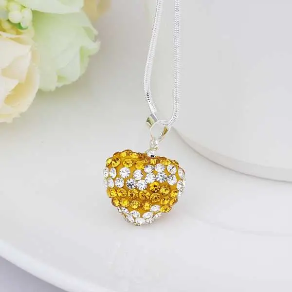 Shamballa Necklace Men Love Blue Crystal Collares Women 25 6
