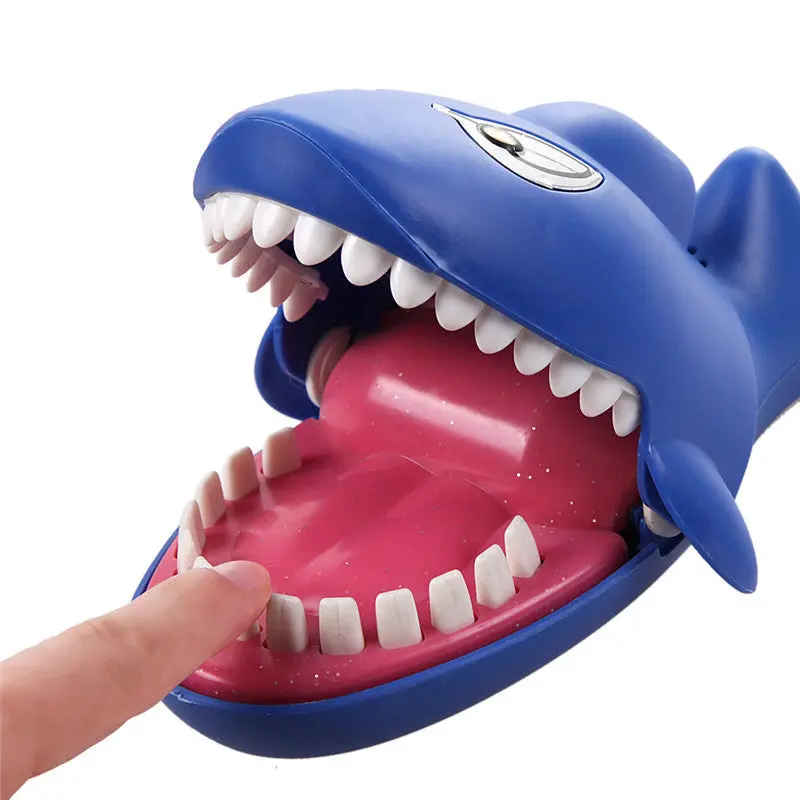 Shark Funny Sound Snapping Family Challenge Game Kids Push Teeth Toy 1