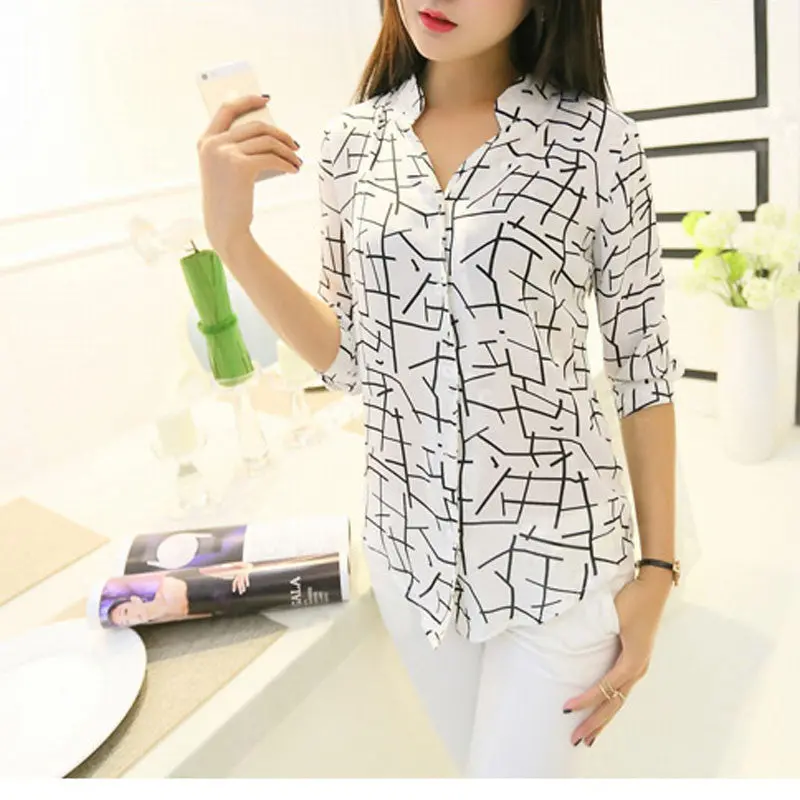 Shirt Long Sleeve White Button Loose Casual Oversized Top Blouse Elegant Ol Women Clothing 2
