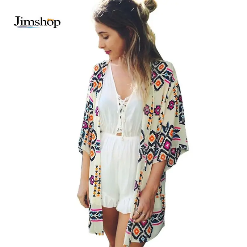 Shirt Style Tops Women Blouses Printed Shirts Casual Camisas Femininas Blusas Vintage Kimono Cardigan Plus Size 1