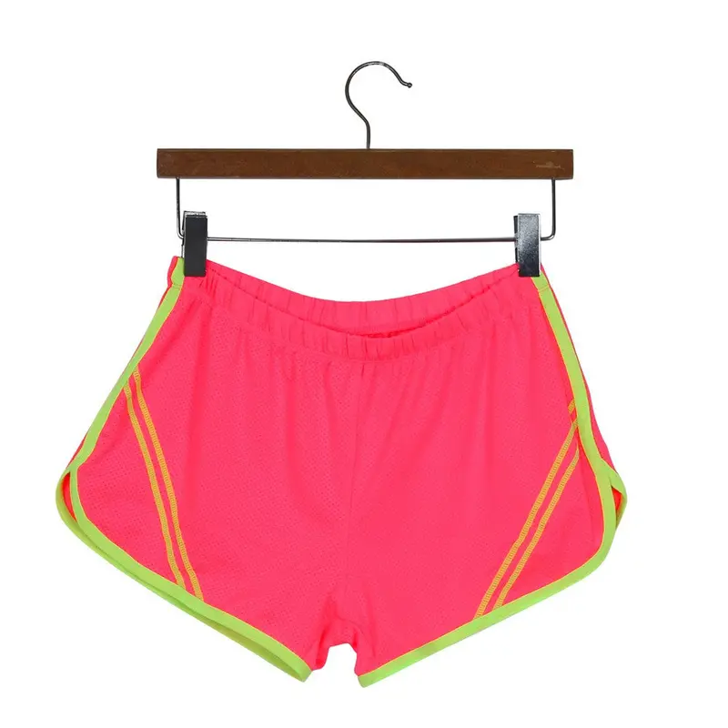 Shorts For Womens Thin Quick-Drying Elastic Waist Candy Color Plus Size Shorts Workout Clothes 7