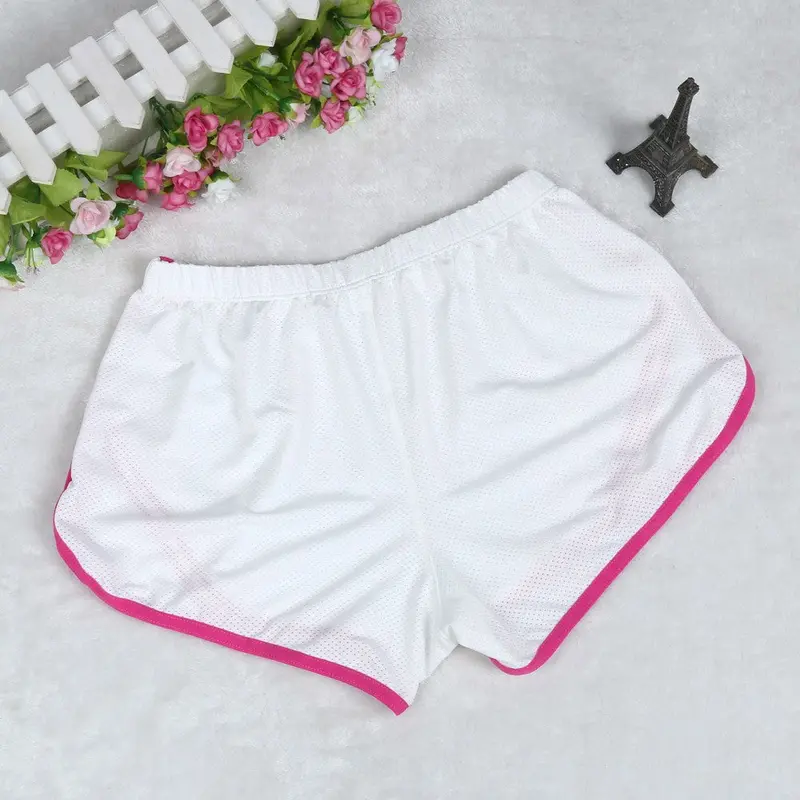 Shorts For Womens Thin Quick-Drying Elastic Waist Candy Color Plus Size Shorts Workout Clothes 8