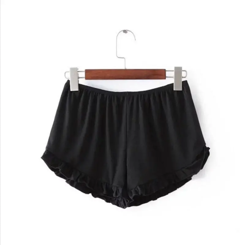 Shorts Ruffles Shorts Women Stretchy Waist Sport Running Shorts Cute Casual Short Femme Cotton 1