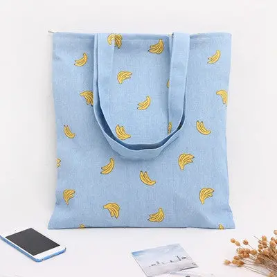 Shoulder Bag Women Large Capacity Crossbody Bag Casual Beach Shopping Handbags Fruit Print Messenger Bolsa Feminina 1
