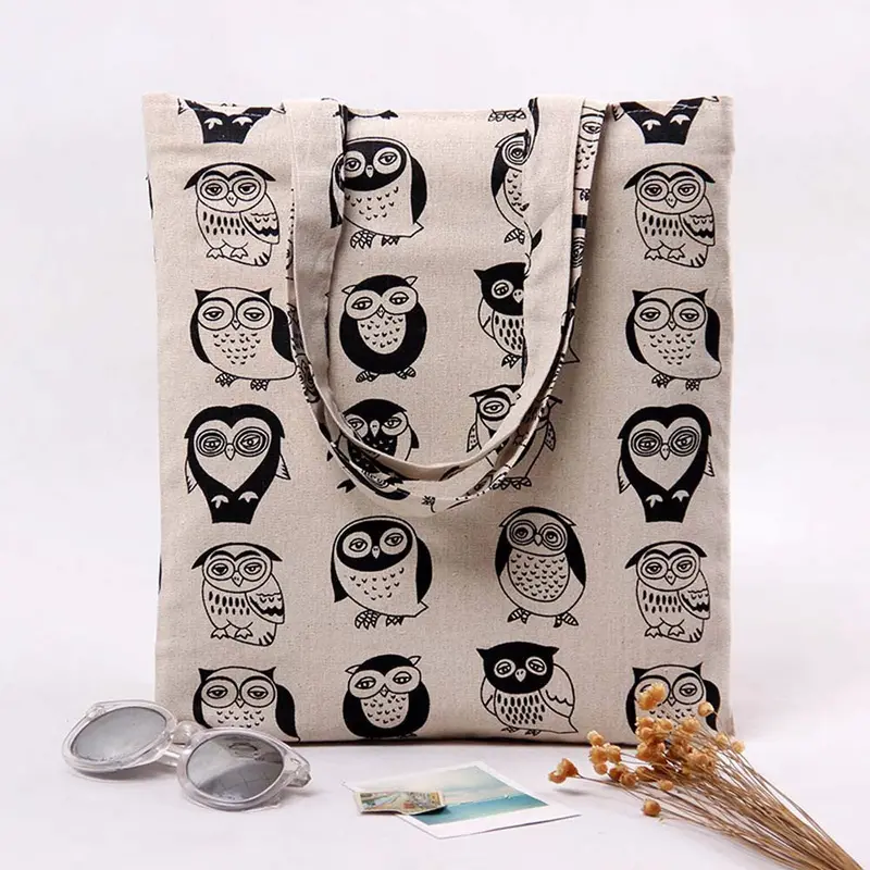 Shoulder Bag Women Owl Pattern Student Handbag Shopping Tote Bags Bolsos Femenina 2