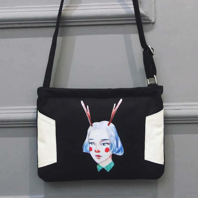 Shoulder Bags For Women Canvas Print Hbag Shoulder Bag Large Tote Ladies Purse 1