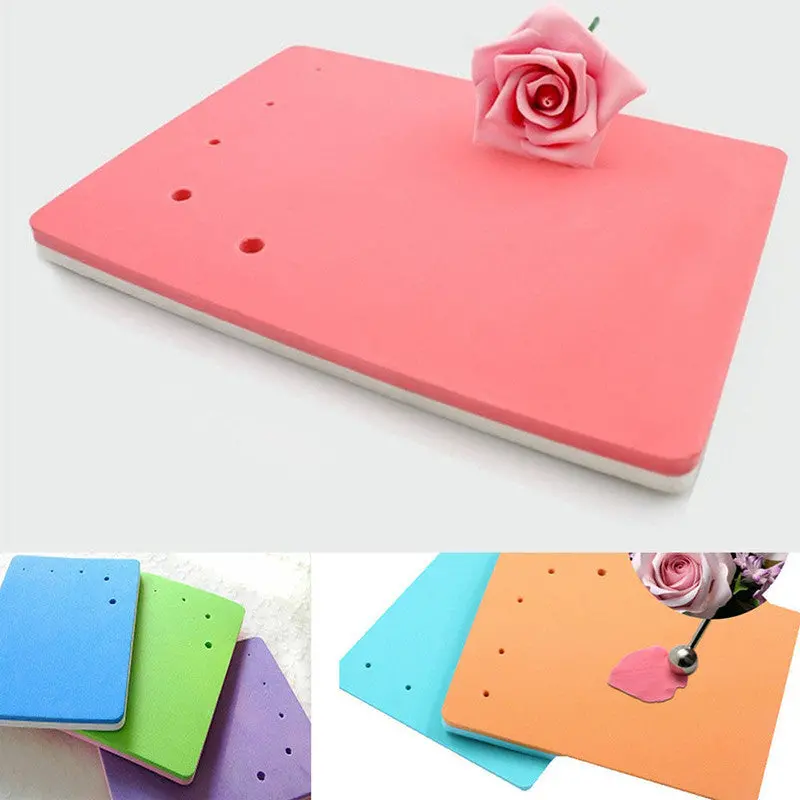 Sided 5 Hole Fondant Cake Shape Flower Pad Square Sponge Foam Pad Diy 86050 1