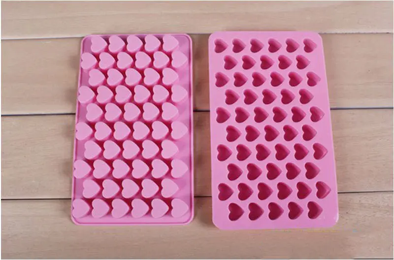 Silicone Diy 55 Mini Heart Shape Baking Mould Chocolate Mold Cake Decoration56390 1