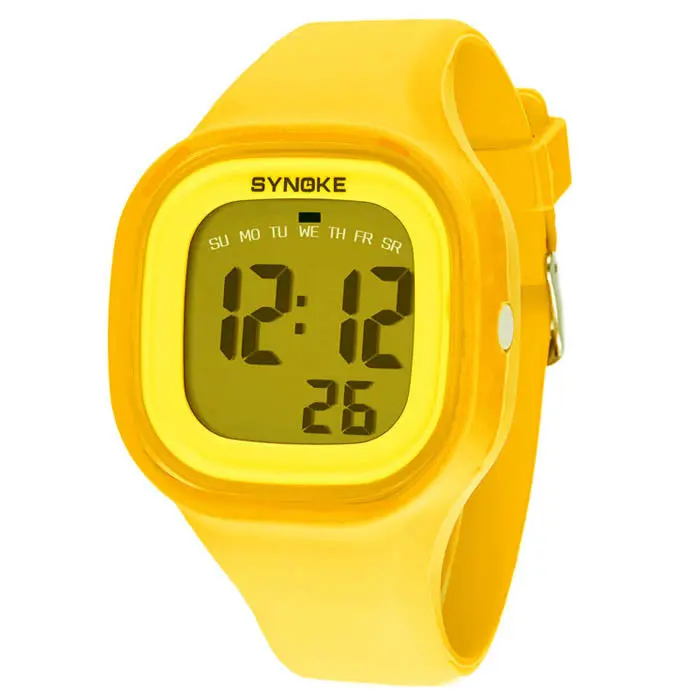 Silicone Led Light Digital Sport Wrist Watch Kid Women Girl Men Boy 1