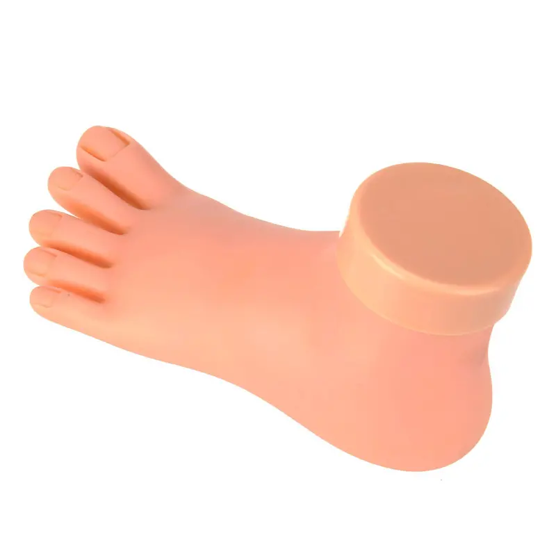 Silicone Practice Foot Mannequin Nails For Pedicure Training Nail Art Display 1