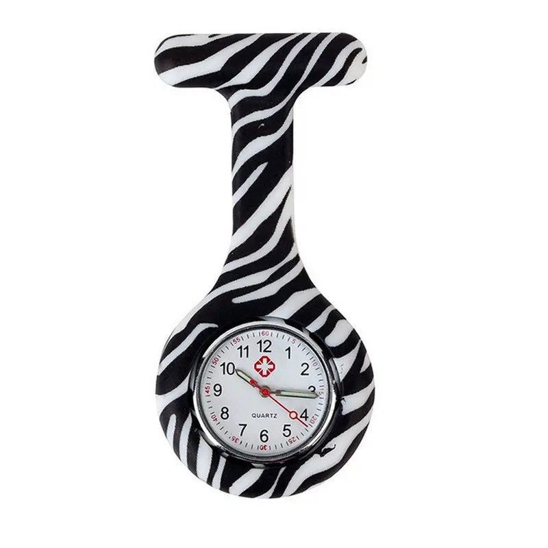 Silicone Stainless Round Dial Quartz Fob Quartz Pocket Nurse Watch Feida 1