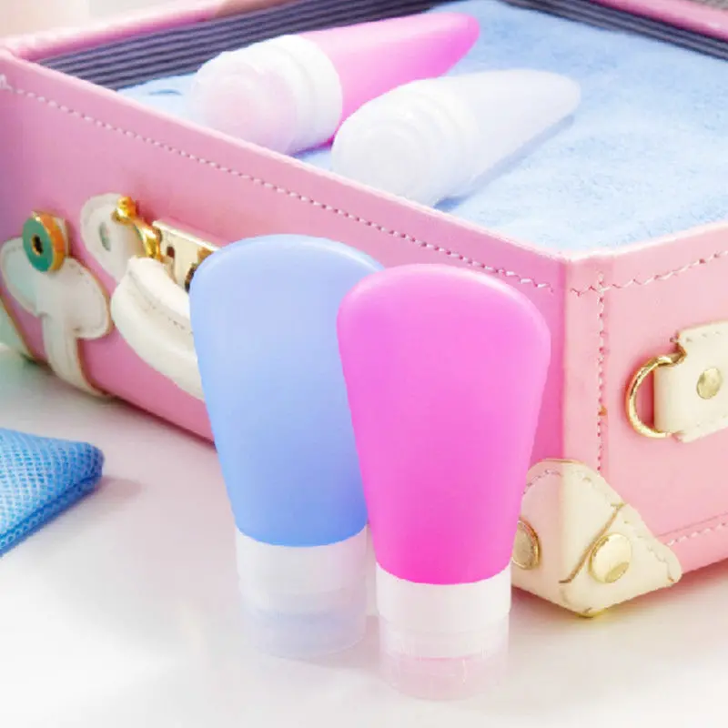 Silicone Travel Bottles Shampoo Shower Gel Lotion Sub-Bottling Tube Squeeze Tool 72207 1