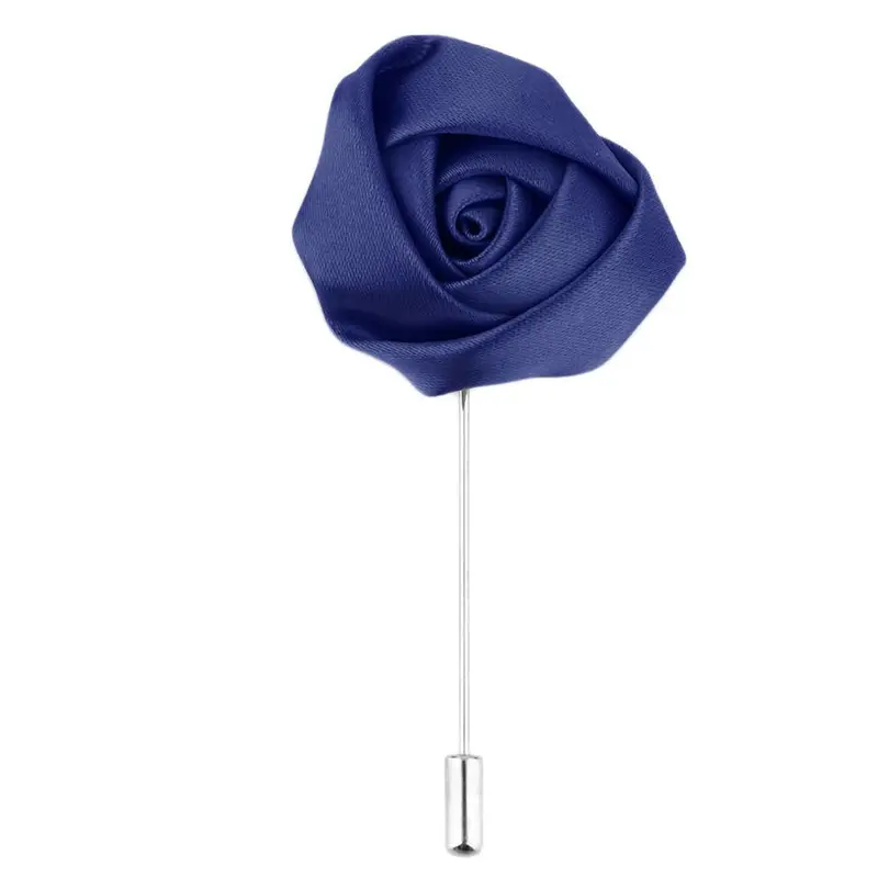 Silk Rose Flower Corsage Grooms Best Boutonniere Pin Wedding Flower M15 Colors 2