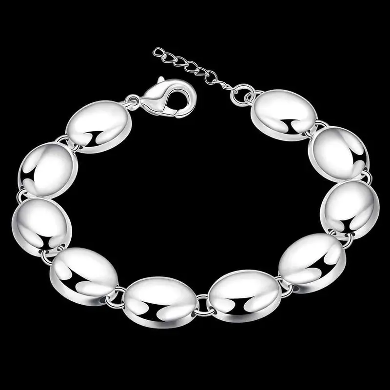 Silver Bracelets Ball Anchor Bijoux445 2
