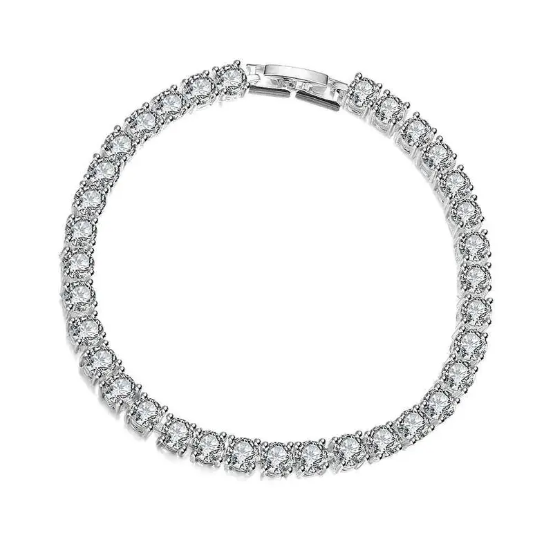 Silver Bracelets & Bangles Flat White Pulseira Feminina Bijoux Femme Knwh  8 1