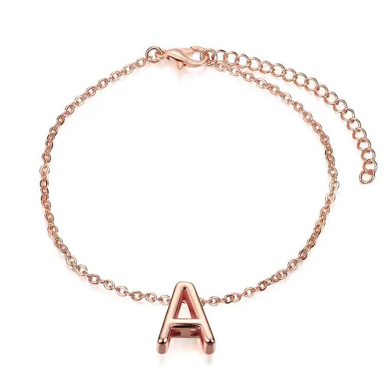 Silver Bracelets & Bangles Letter A Pulseras Hombre Jewerly Accessories Knwh  2 1