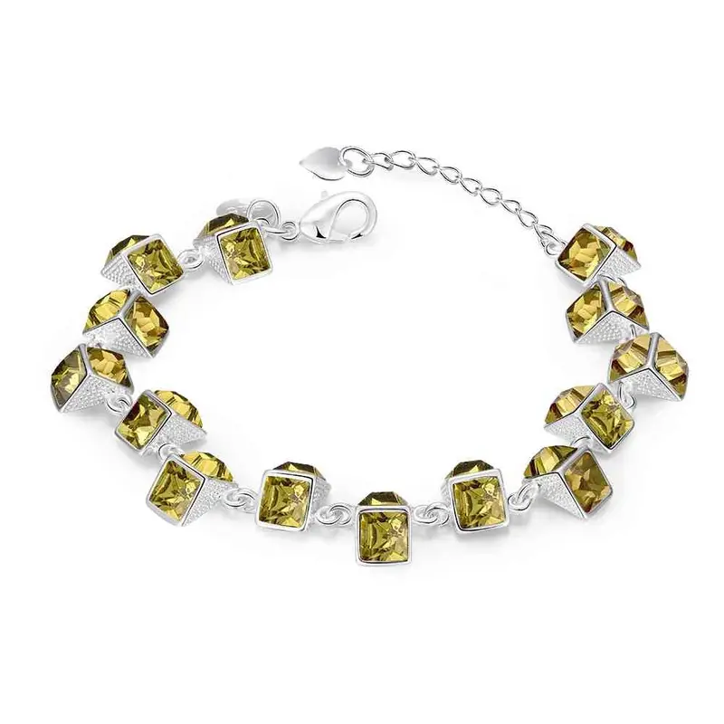 Silver Bracelets Transparent Beads Pulseras Hombre Jewellery Hbh 52 1