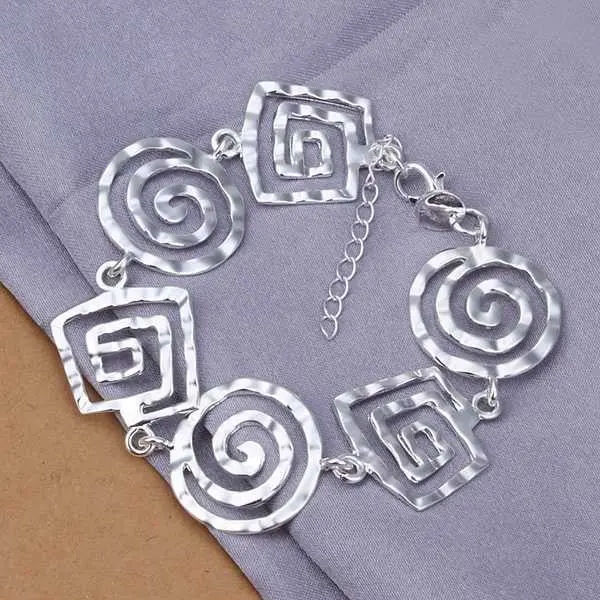 Silver Braceletsilver Plated Jewelrythread Bracelet324 1