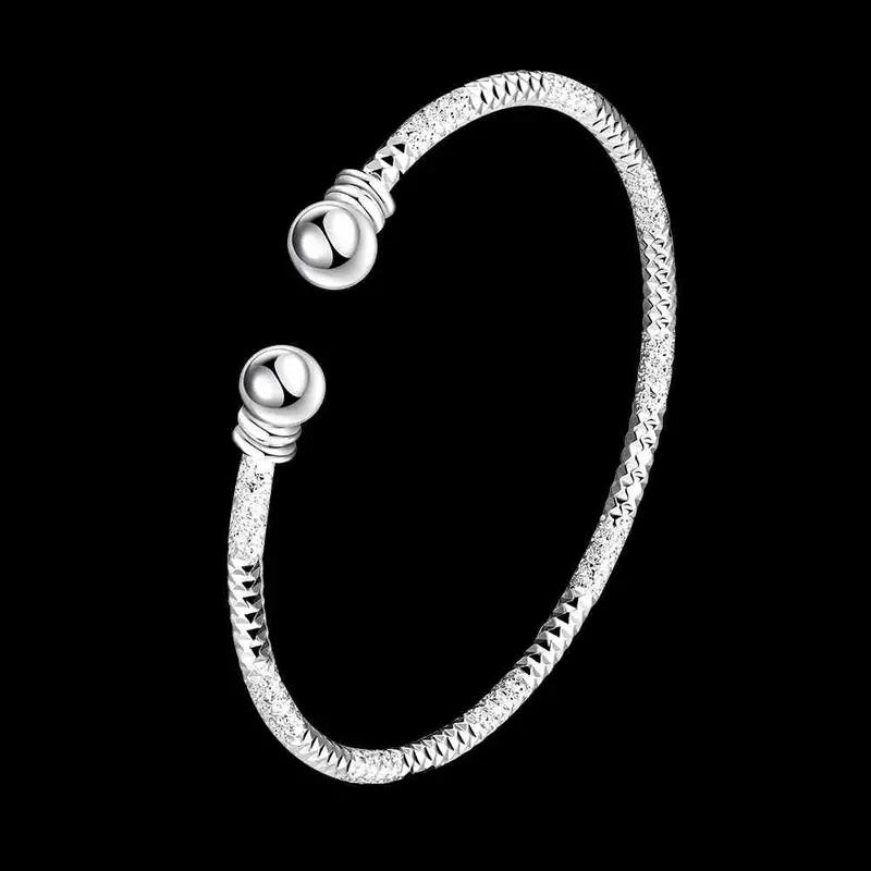 Silver Coil Men Bracelet Bijouterie Smtb232 2