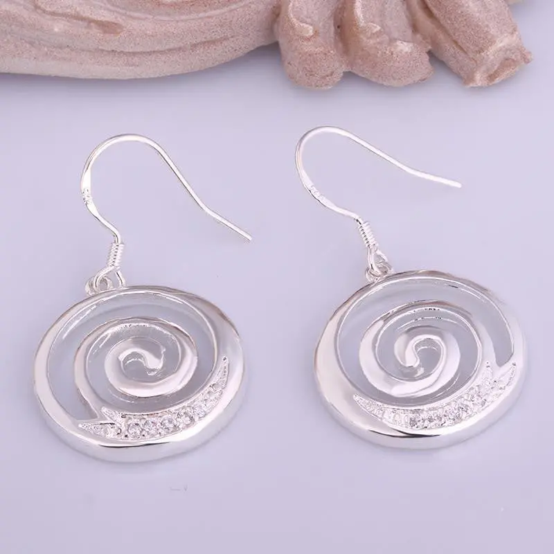 Silver Earing Insets Moon Drop Pendientes To Us Bear Diy 212 2