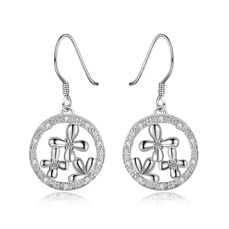 Silver Earing Insets Moon Drop Pendientes To Us Bear Diy 212 4