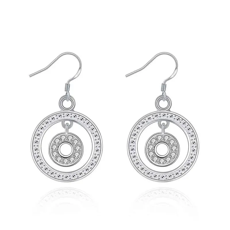 Silver Earing Insets Moon Drop Pendientes To Us Bear Diy 212 7