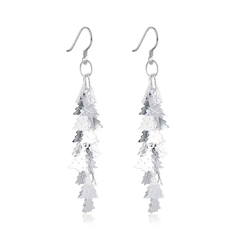 Silver Earing Snowflake Drop Kupe Margarida 226 1