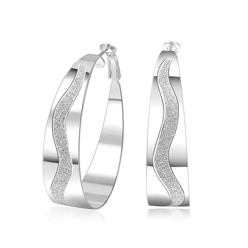 Silver Earing U Hoop Hoop Ear Cuff Love 2 1 2