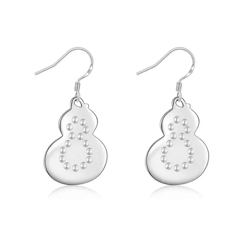 Silver Earings Gourd Drop Brinco Jewelry European Style 638 1