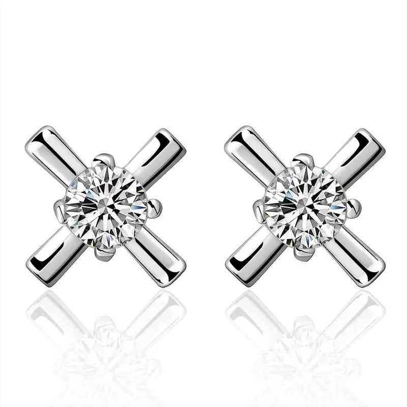 Silver Earrings Crossfit Stud Cufflinks Personalized 271 1