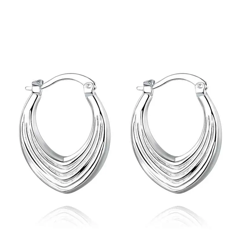 Silver Earrings Heart Wire Clip Orecchini S In Euros 7 2 1