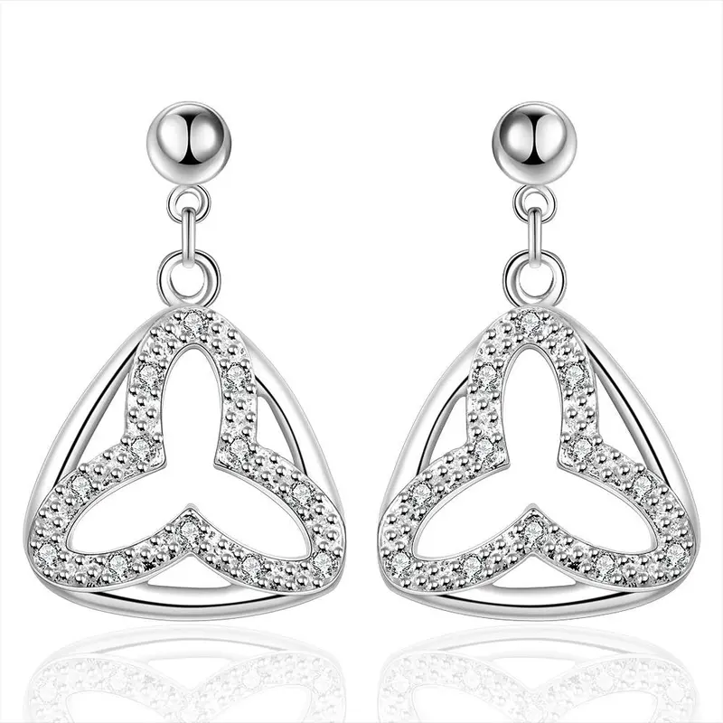 Silver Earrings Inlaid Stone Stud Kupe Sport 197 2