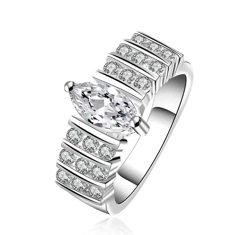 Silver Engagement Rings Love Words Up And Down Aneis 86 4