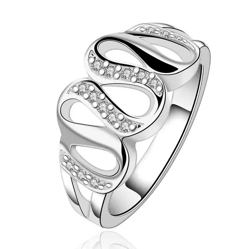 Silver Engagement Rings Love Words Up And Down Aneis 86 5