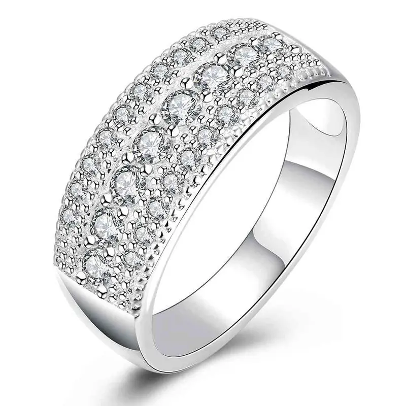 Silver Engagement Rings Love Words Up And Down Aneis 86 7