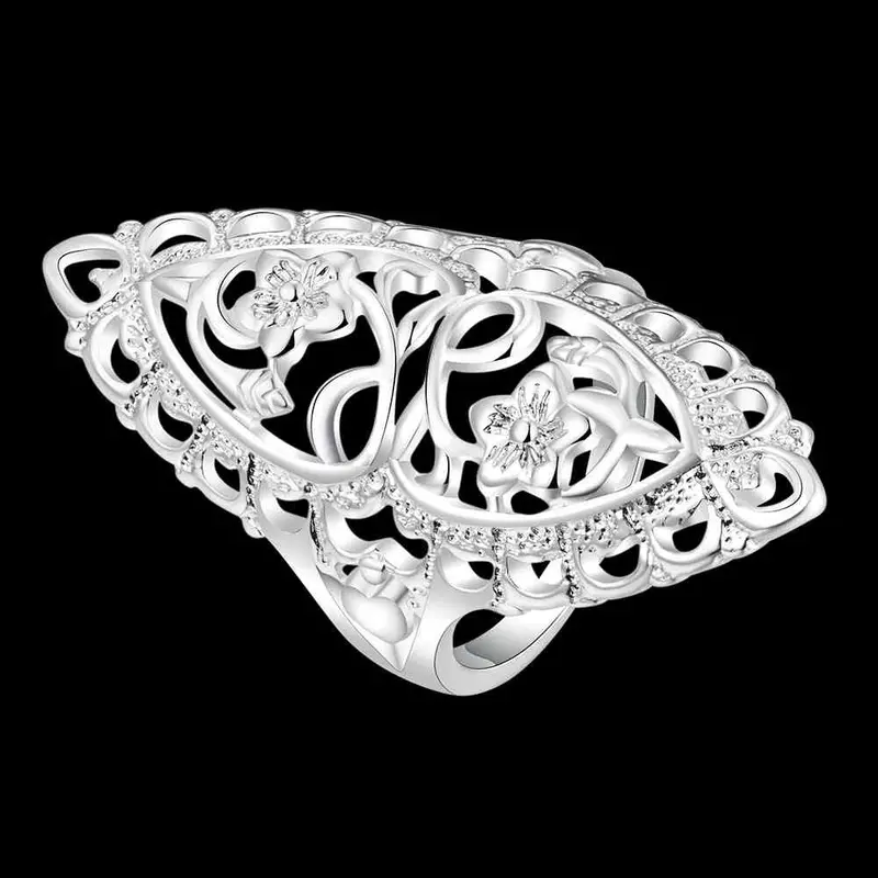 Silver Engagement Rings Men Ring 3 4