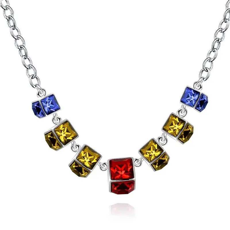 Silver Pendant Quartet Beads Gargantilha Sport156 1
