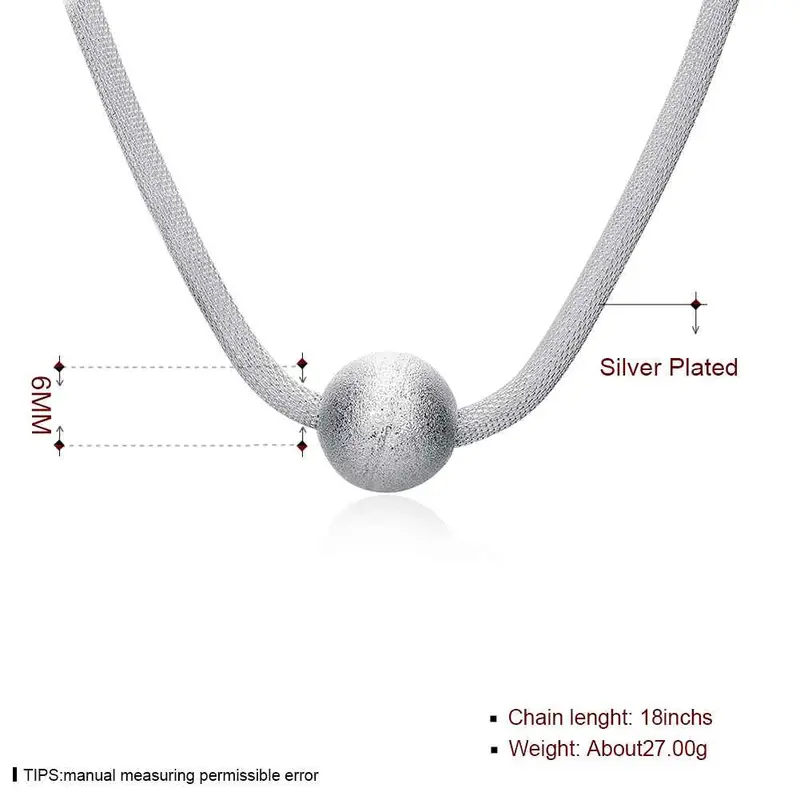 Silver Pendant Sand Net Maxi Necklace Bone 182 2